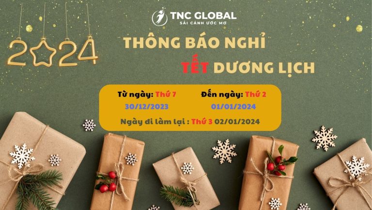 Thông báo lịch nghỉ Tết Dương Lịch