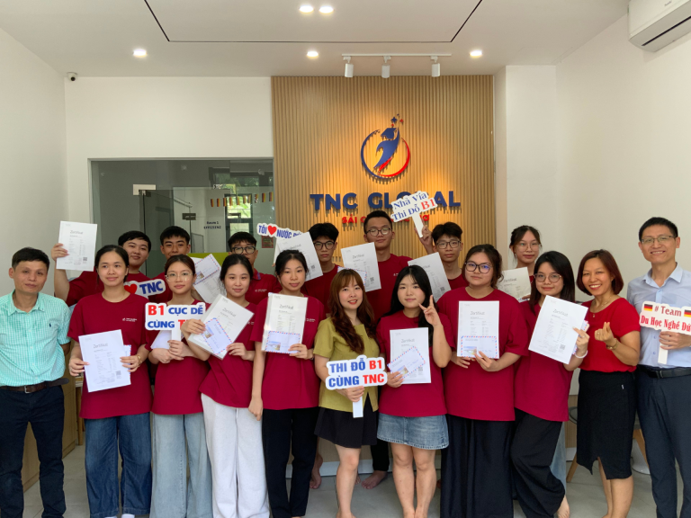 TNC Global Vinh Danh Học Viên Thi Đỗ B1 Tiếng Đức